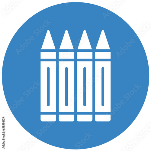 Crayons Vector Icon Design Illustration