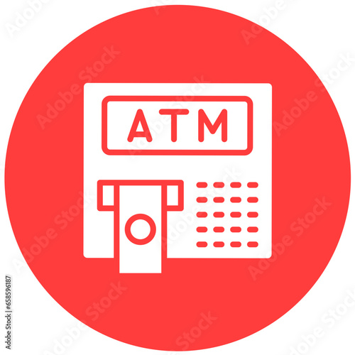 Atm Vector Icon Design Illustration