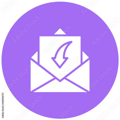 Receive Mail Vector Icon Design Illustration