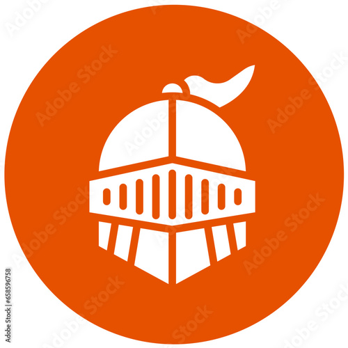 Warrior helmet Vector Icon Design Illustration