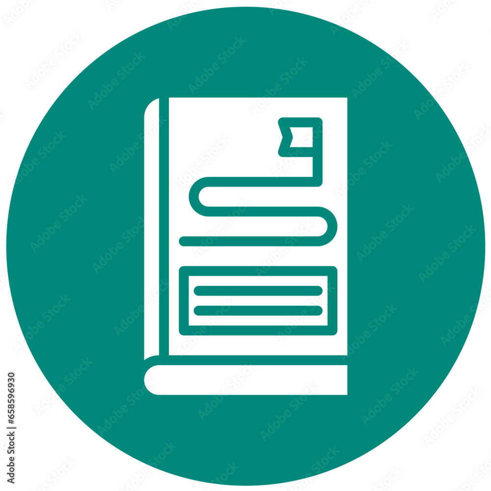 Guid Line Vector Icon Design Illustration