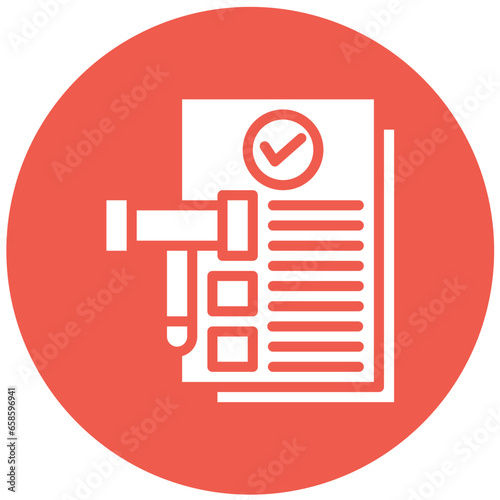 Legal Documents Vector Icon Design Illustration