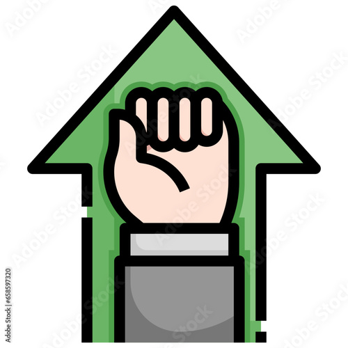 willpower filled outline icon,linear,outline,graphic,illustration