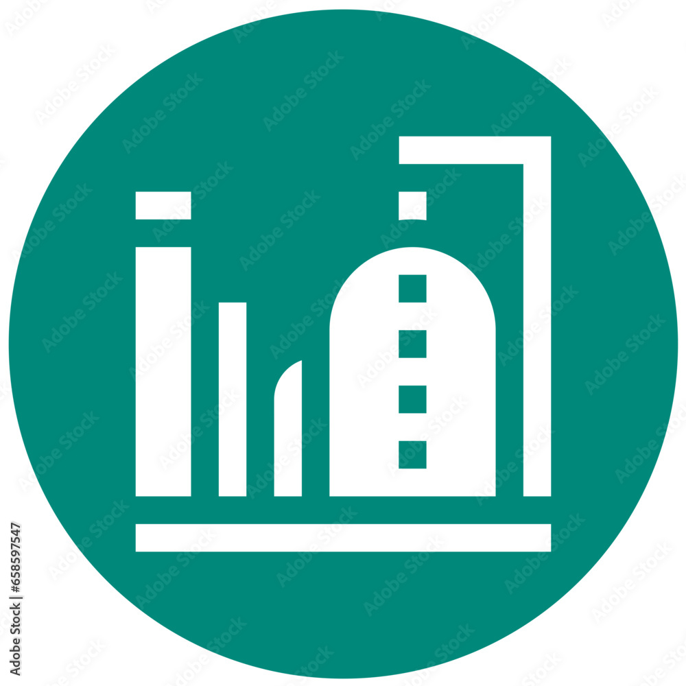 Oil Factory Vector Icon Design Illustration Oil Factory Vector Icon Design Illustration