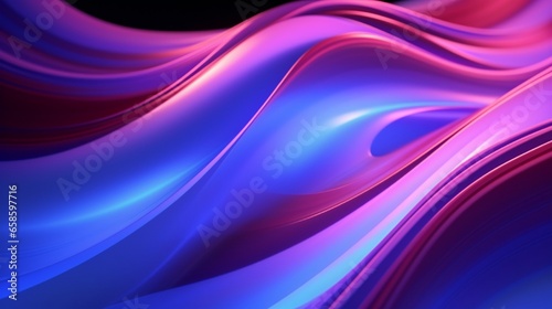 3d rendering  glowing lines  neon lights  abstract psychedelic background  ultraviolet  pink blue vibrant colors