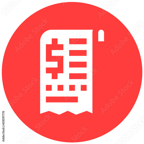 Bill Vector Icon Design Illustration