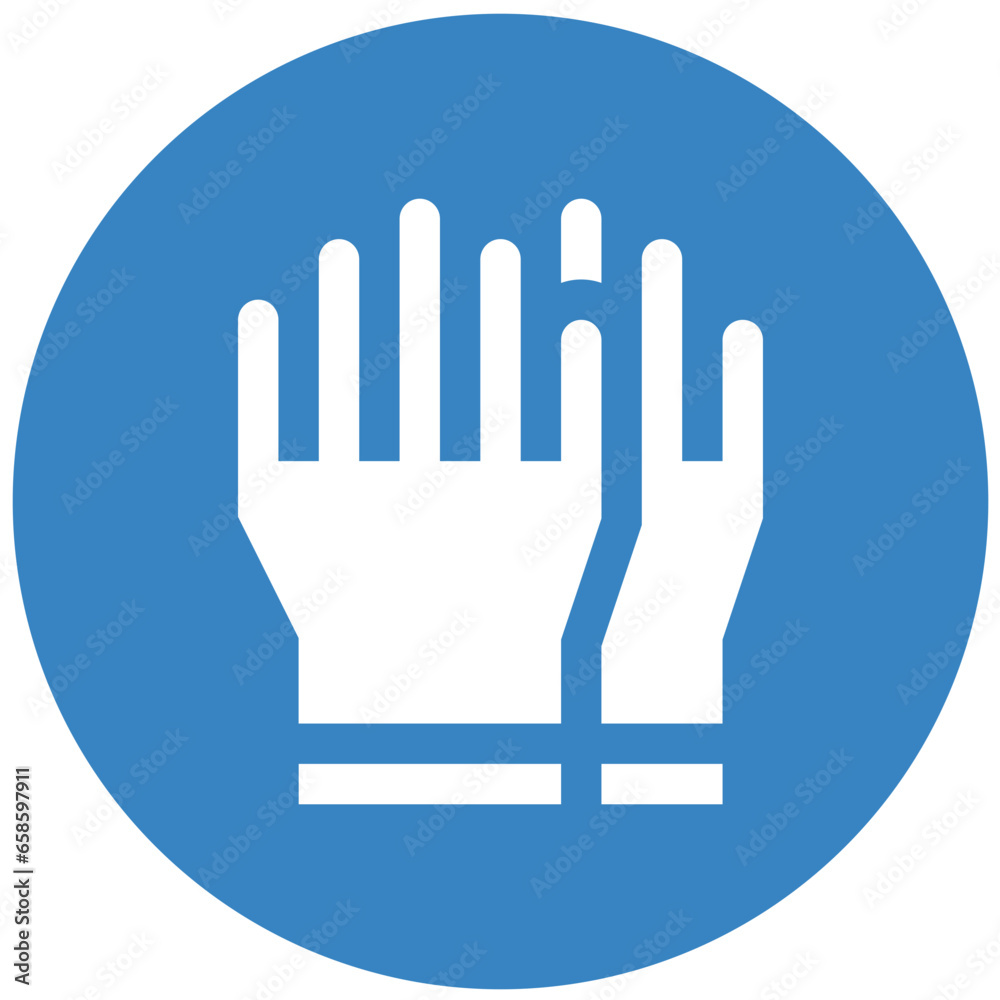 Rubber glove Vector Icon Design Illustration Rubber glove Vector Icon Design Illustration