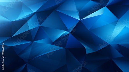 Abstract Blue Triangular Background