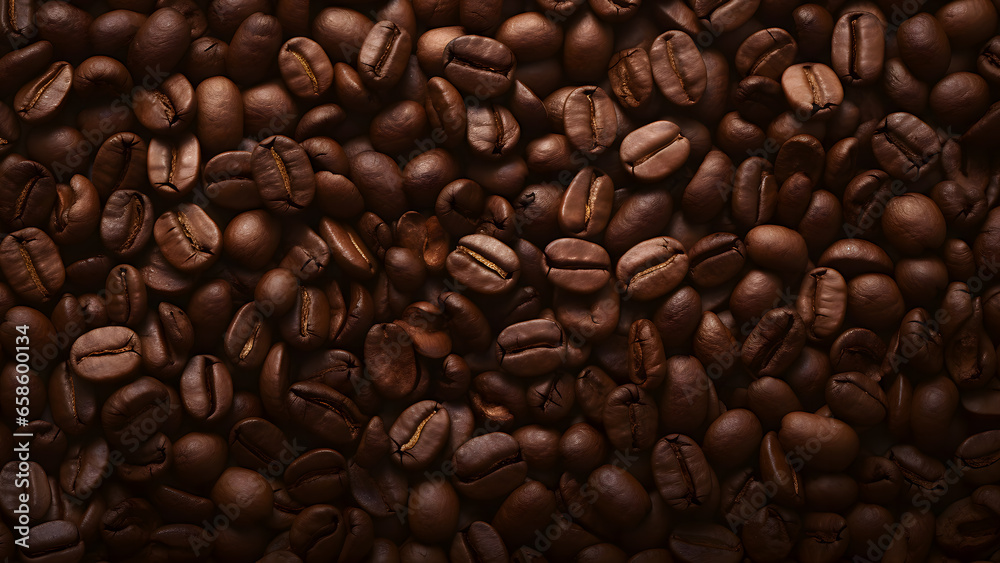 Coffee beans pattern wallpaper
