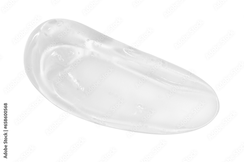 smear of transparent cosmetic gel. On an empty background. smear of transparent cosmetic gel. On an empty background.