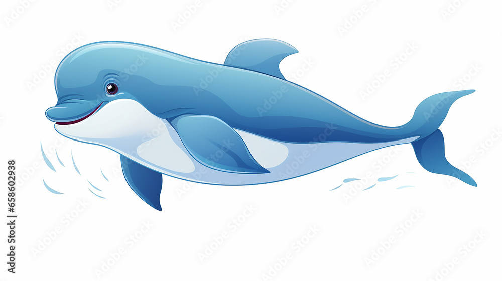 Minimalist Whale Illustration