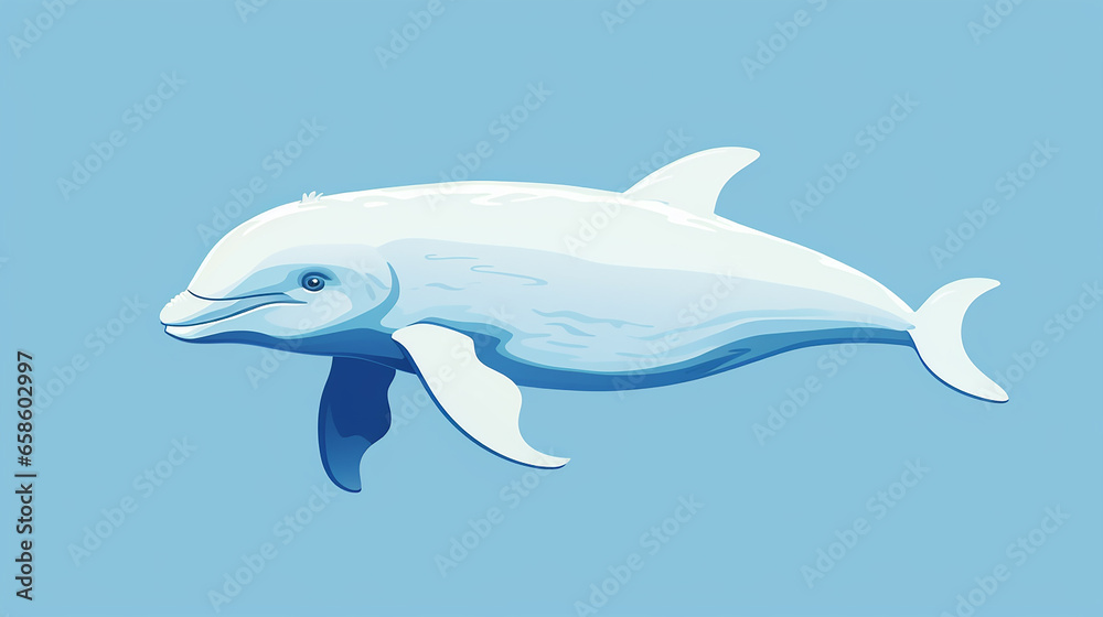Fototapeta premium Cute Marine Life Vector