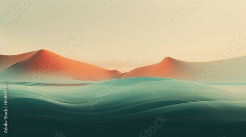 Abstract Background Concept Of Tranquil Mirage