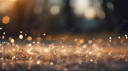 dark background sparkles and bokeh