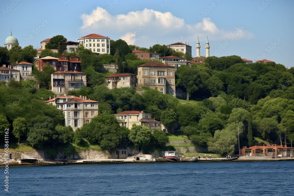 Beautiful scenery of Istanbul, Turkey. Generative AI