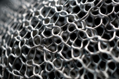 close-up of a mesh. Generative AI