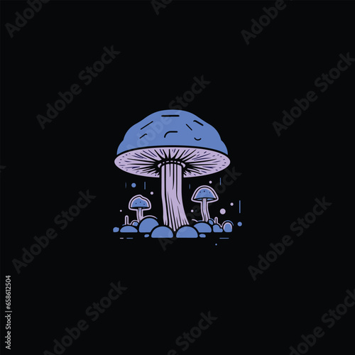 mold fungi icon mushroom microorganism illustration 