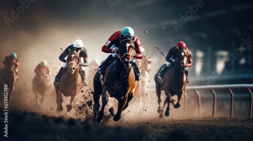 Horse racing, AI generated Image