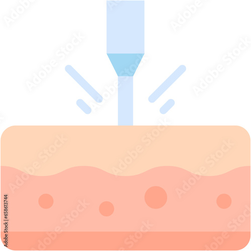Vector Icon Laser, Treatment, Dermatology, Beauty, Epidermis, Skincare