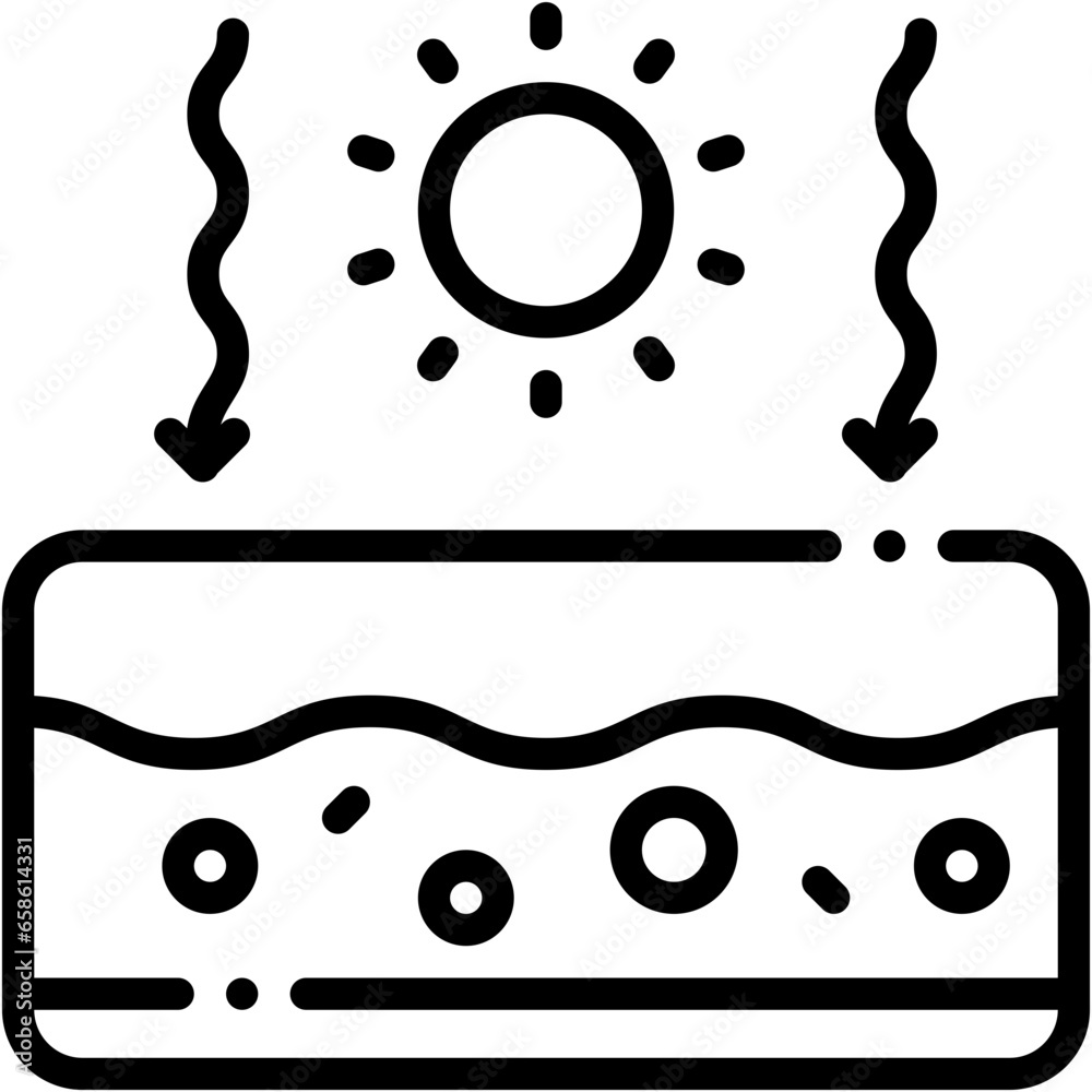 Vector Icon Sunburn, Skincare, Beauty, Dermatology, Skin burn, Healthcare And Medical Vector Icon Sunburn, Skincare, Beauty, Dermatology, Skin burn, Healthcare And Medical