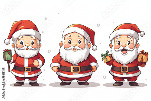 Several different cute Santa Clauses © Pablo Merat
