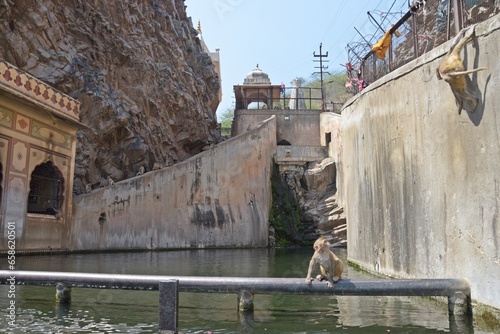 Galtaji Temple Jaipur, Rajasthan, India photo