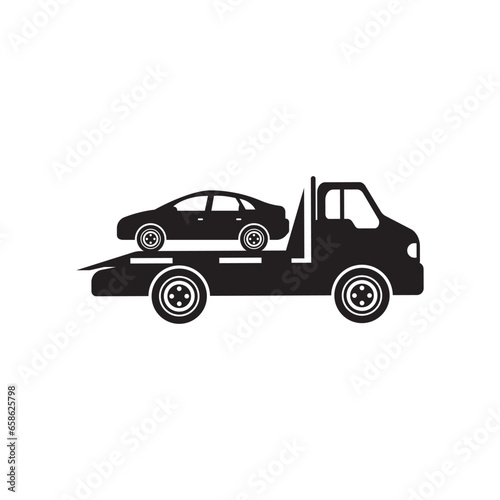 Tow car icon logo vector illustration design template © AR54K4 19