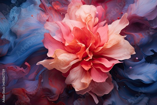 Mysterious abstraction using flower petals