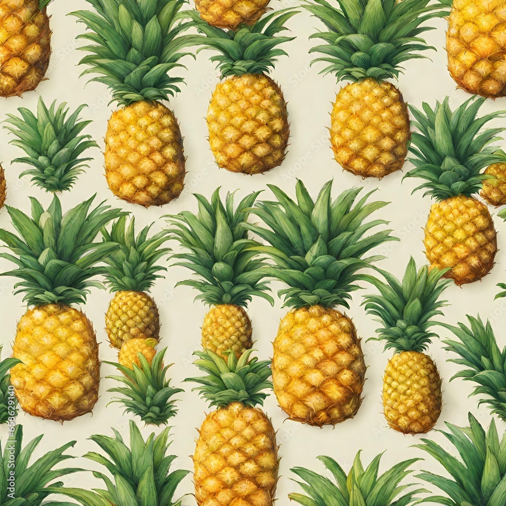 pattern with pineapple ,pineapple picture ai generated. pattern with pineapple ,pineapple picture ai generated.