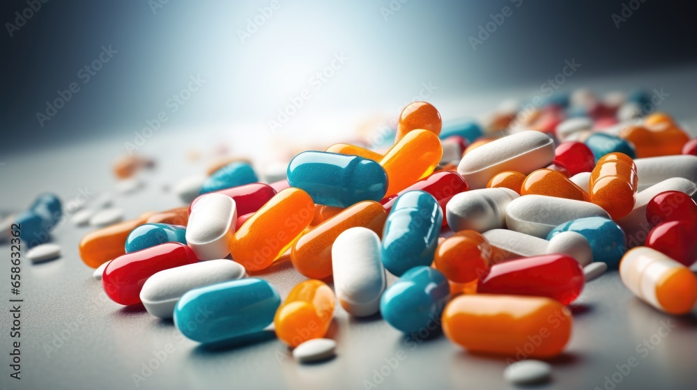 Pharmaceutical-themed background featuring tablets and capsules, symbolizing medication, healthcare, and the pharmaceutical industry. Pharmaceutical-themed background featuring tablets and capsules, symbolizing medication, healthcare, and the pharmaceutical industry.
