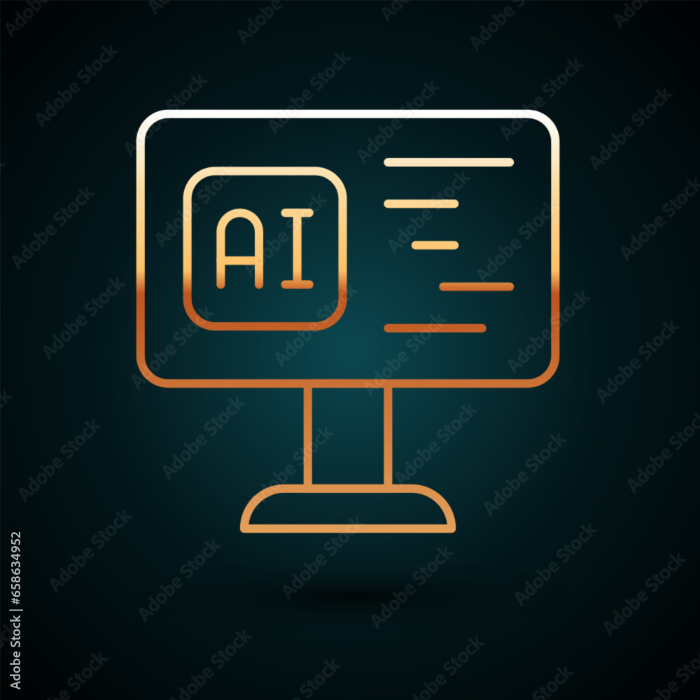 Gold line Software, web developer programming code icon isolated on dark blue background. Javascript computer script random parts of program code. Vector Gold line Software, web developer programming code icon isolated on dark blue background. Javascript computer script random parts of program code. Vector