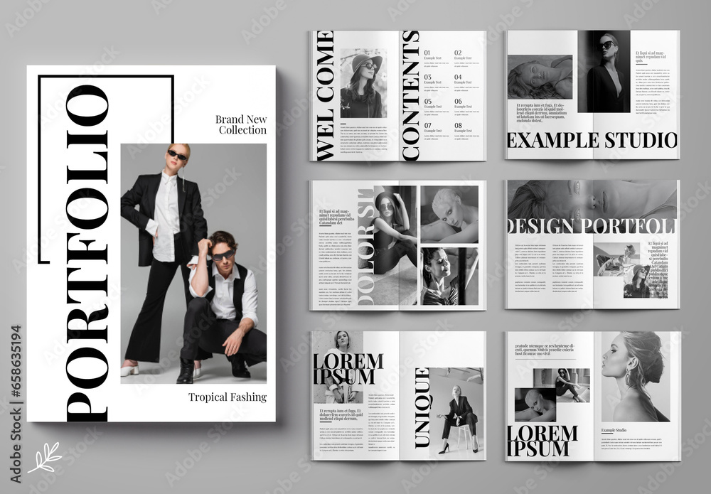 Portfolio Layout Stock Template | Adobe Stock