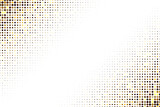 Abstract gold dotted halftone background, glitter sparkling disco light background, png transparent.