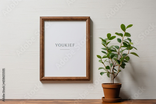 frame with plant © Nature creative