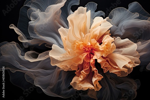 Mysterious abstraction using flower petals