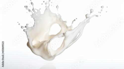 splash effect with milk, high speed shutter photography