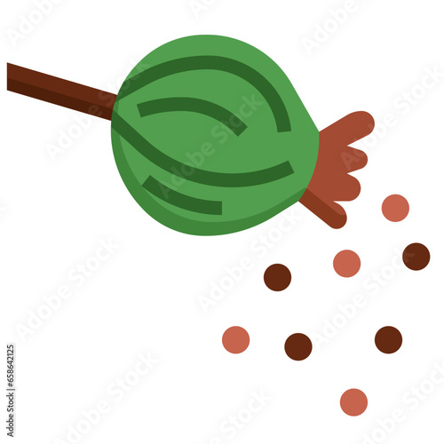 poppy seeds filled outline icon,linear,outline,graphic,illustration