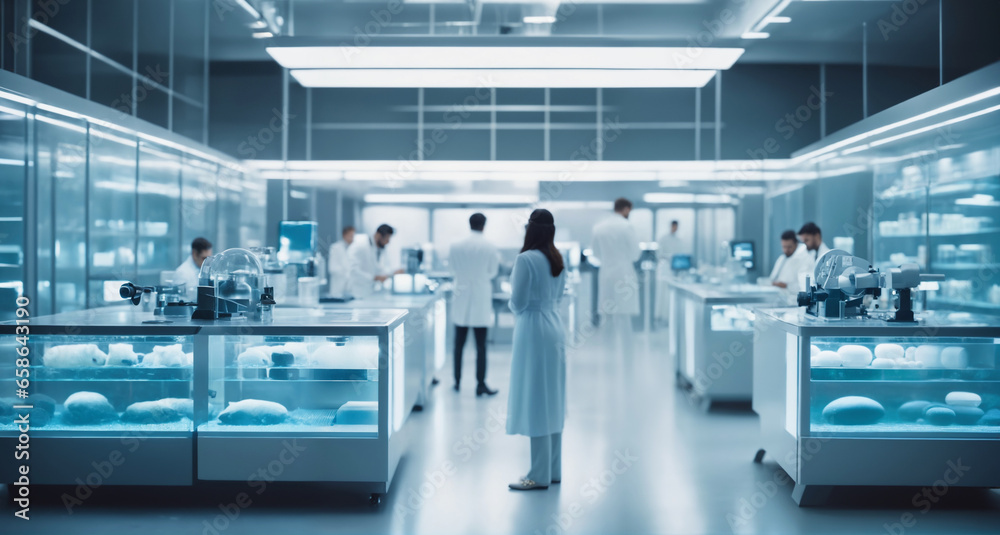 Fototapeta premium Interior of modern biopharmaceutical laboratory