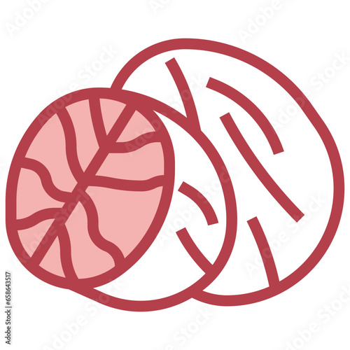 nutmeg filled outline icon,linear,outline,graphic,illustration