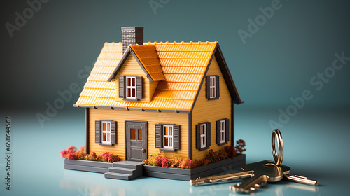 Minimal abstract background for advertising mortgages