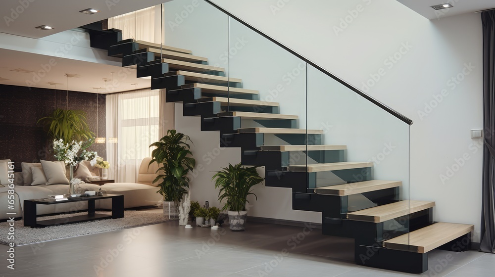 large living room, in a modern luxury style, with large windows and other furniture large living room, in a modern luxury style, with large windows and other furniture