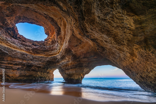Travel portugal algarve -famous and magical benagil cave algarve portugal europe