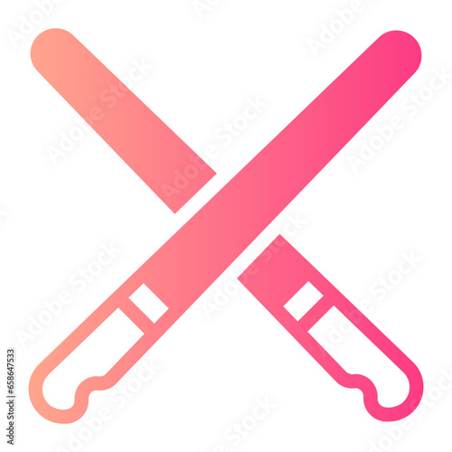 chopsticks gradient icon photo