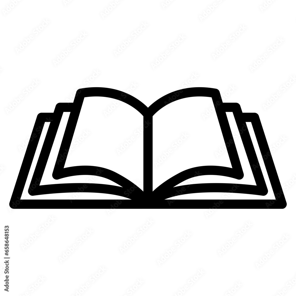 open book outline icon open book outline icon