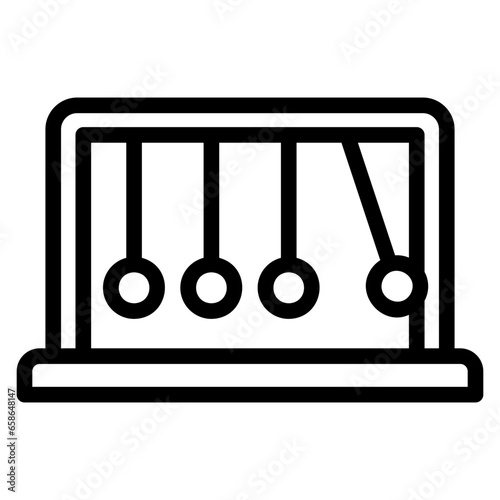 newton cardle outline icon