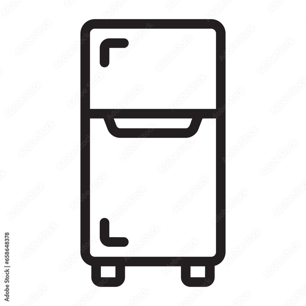 refrigerator line icon refrigerator line icon