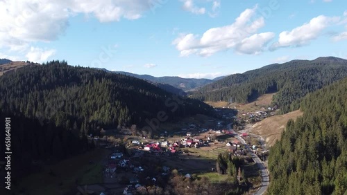 view of the mountains, aerial