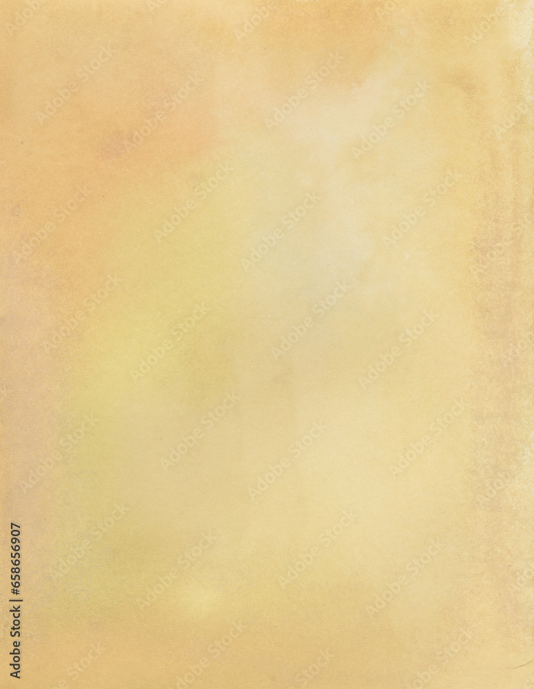 Obraz premium orange-yellow abstract background hand painted with ink on paper with marbled and textured effect