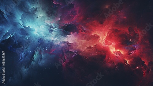 Abstract Background Concept Of Cosmic Canvas
