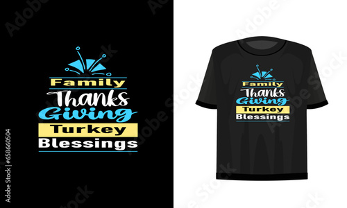 Thanks giving day t-shirt design. Vector file.
